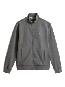 Толстовка Logo-detail track top WOOLRICH, серый