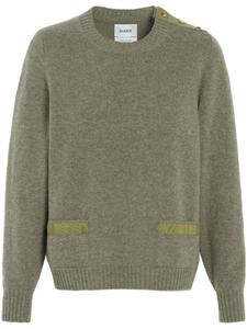 Barrie кашемировый джемпер с лентой, зеленый