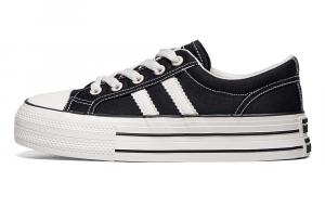 Прочные Легкие И Дышащие Низкие Кроссовки из Холста Женские RENBEN, Черные