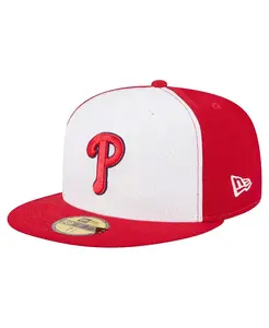 Мужская белая/красная кепка Philadelphia Phillies Repeat 59FIFTY New Era