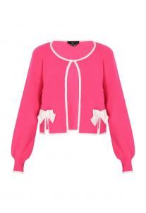 Вязаный кардиган faina, розовый