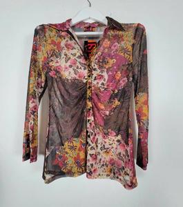 Женская сетчатая футболка с длинным рукавом в цвете Tintomsh Isle By Melis Kozan, Tintomsh