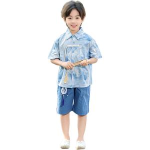 Детский комплект из двух предметов: юбка с отложным воротником, средней длины PROTECTCAMEL, boy suit