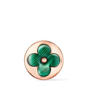 Серьги-гвоздики Color Blossom BB Sun, розовое золото и малахит, 1 шт. Louis Vuitton, розовый