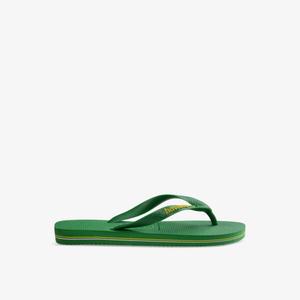 Резиновые шлепанцы с тисненым логотипом Brasil patria Havaianas, зеленый