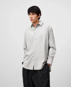 Мужская рубашка свободного кроя с отложным воротником Adolfo Dominguez, светло-серый