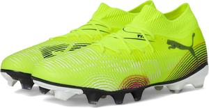 Футбольные бутсы Puma Men's Future 8 Match для твердого и искусственного покрытия, черный/желтый