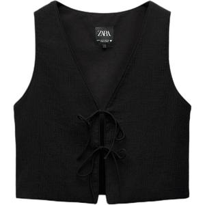 Trf Жилет женский черный Zara