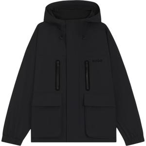 HUGO BOSS Худи с капюшоном и карманами, Black