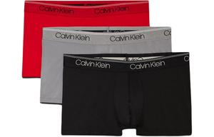 Мужские трусы 3 штуки Calvin Klein, 3 Pack (черный+серый+красный)