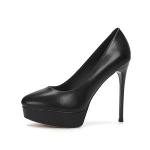 Туфли на тонком каблуке, высокие, 12 см, женские Zubumei, Black