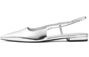 Small Ck PU Casual Shoes 2.5cm Women's CHARLES&KEITH, серебро серебро