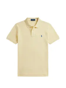 Рубашка поло с вышивкой Polo Ralph Lauren Kids, желтый