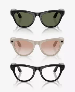 Солнцезащитные очки Unisex Meta Skyler Smart Glasses Collection Ray-Ban, серый