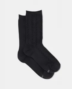 Пара носков классического кроя из шелковистой вискозной смеси Boss, перевод отсутствует.