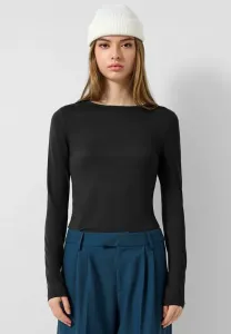 Топ с длинными рукавами Qs, Schwarz