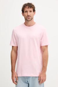 Хлопковая футболка Calvin Klein Jeans, розовый