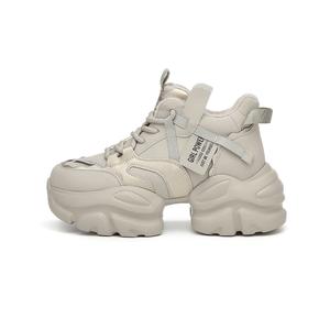 Массивные кроссовки средней высоты для женщин DAPHNE, Gray Fleece-Lined