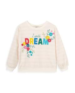Детская белая эластичная толстовка Peek с вышивкой Dream Pullover JDM1049