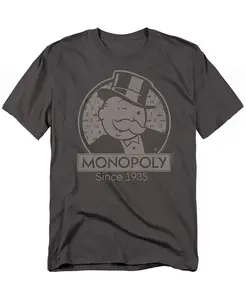 Футболка Big & Tall Wink Monopoly, серый