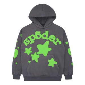 Худи Sp5der Beluga Hoodie 'Slate Grey Green', серый