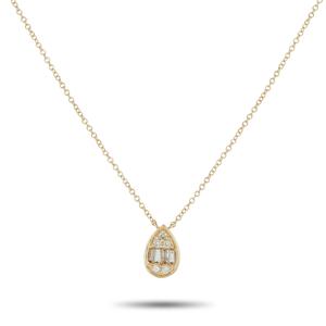 Эксклюзивное колье LB из 14-каратного желтого золота с бриллиантами 0,20 карата PN16831 Lb Exclusive, золотой