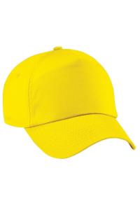 Простая оригинальная бейсболка с 5 панелями Beechfield, желтый