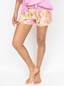 Пижамные шорты с принтом Betsy Banana Cyberjammies, Light Pink