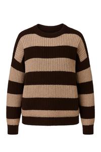 Свитер WOMAN VISION, капучино/темно-коричневый