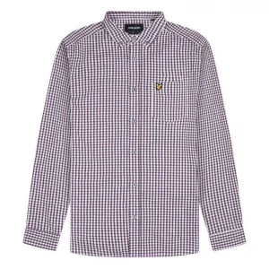 Рубашка Lyle & Scott Gingham, фиолетовый