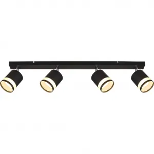 Потолочный светильник LUCERO GX53 1 шт. Теплый белый потолочный спот/черный/3000K/гостиная/коридор Globo Lighting, черный