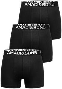 Боксеры Amaci&Sons 3 шт, черный