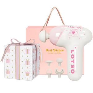 Портативный массажер для ног fascia guns lotso, глубокая релаксация 5-й уровень интенсивности 12 кг, для студентов и женщин, кампус h35 Disney, белый