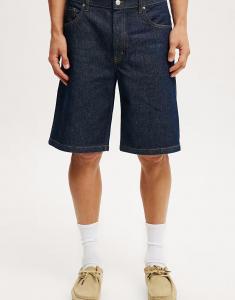 Cotton:On Мешковатые джинсовые шорты в цвете «затвор-синий»
