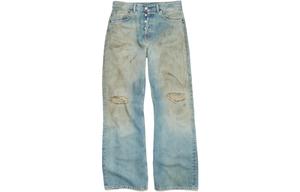 Джинсы Acne Studios свободного кроя с эффектом потертости, синие