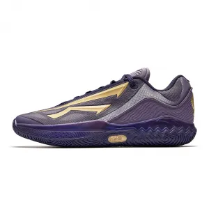 KAI SPEED 2 Cushioning Slip Resistant Rebound Low top Mid Rise X Silhouette Nylon Plate A SHOCK PRO ANTA, ding серый фиолетовый/mung bean фиолетовый/metal золото