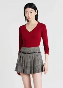 Футболка с v-образным вырезом и длинными рукавами Calliope, Rosso Scuro