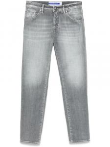 Jacob Cohën укороченные джинсы кроя слим, серый