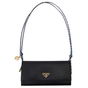 PRADA Кожаная сумка через плечо для женщин черная