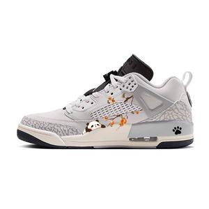 Мужские баскетбольные кроссовки Spizike low-top серые с амортизацией и износостойкие Jordan, серый