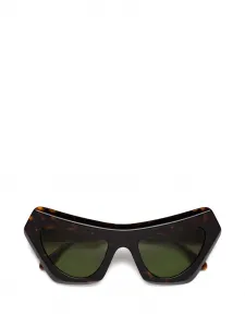 Геометрические солнцезащитные очки Marni, коричневый