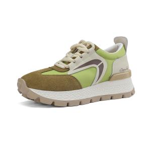 Кроссовки D:FUSE SCANDINAVIA Lifestyle Shoes Women's Low-top Green/Beige, зеленый