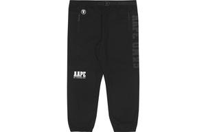 Брюки с аппликацией логотипа суженные Aape, черный