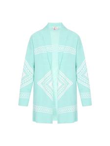 Женский кардиган цвета морской волны IZIA