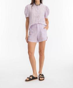 Льняные шорты Moon в цвете сиреневый Love Lanhtropy