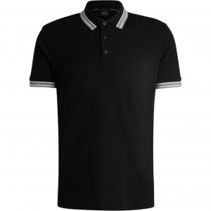 HUGO BOSS Футболка поло мужская черная FW24
