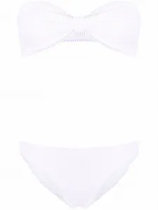 Бикини Jean с жатым эффектом Hunza G, белый