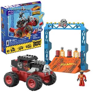 Mega Bloks, Hot Wheels Monster Trucks трюк-трюк с костотряской