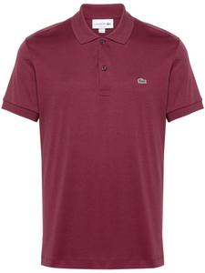 Lacoste рубашка поло с вышитым логотипом, красный
