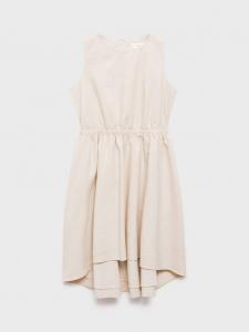 Детское платье для балета из льна и хлопка Mango, Beige